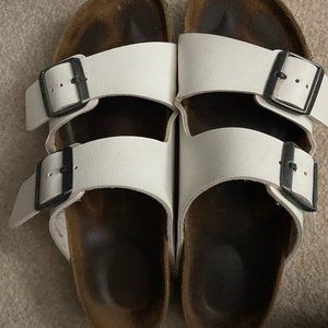 WHITE BIRKENSTOCKS